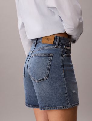Женские шорты Calvin Klein High Rise A-Line Denim Shorts — фото 4