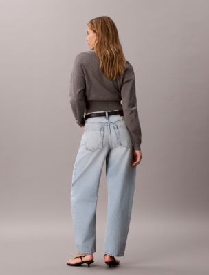 Женские джинсы Calvin Klein Relaxed Barrel, цвет: Lafayette — фото 6