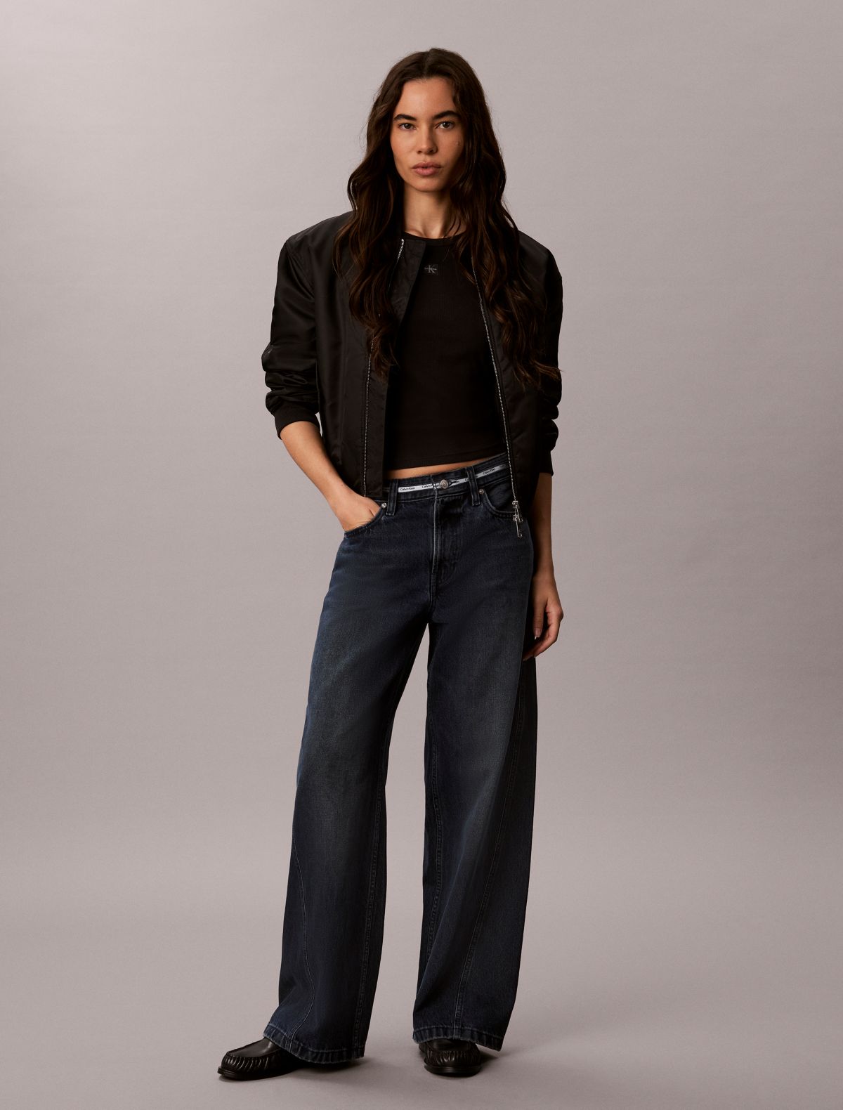 Twisted Seam Low Rise Baggy Jeans