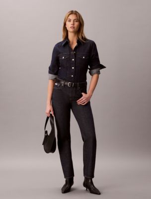 Женские рубашки Calvin Klein Denim Trucker Shirt — фото 2