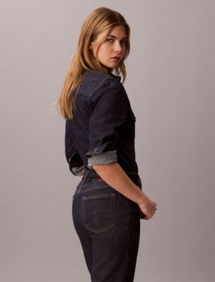 Женские рубашки Calvin Klein Denim Trucker Shirt — фото 4