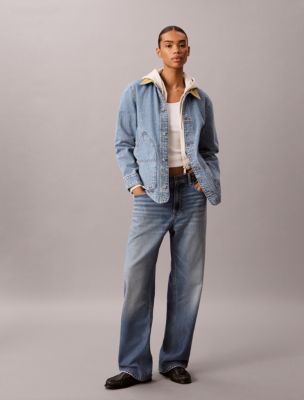 Женские куртки Calvin Klein Contrast Collar Chore Coat — фото 2