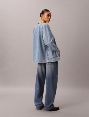 Женские куртки Calvin Klein Contrast Collar Chore Coat — фото 5