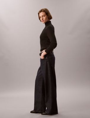 Женские джинсы Calvin Klein Low Rise Baggy, цвет: Индиго — фото 3