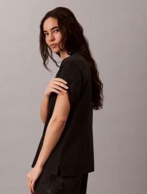 Женские футболки Calvin Klein Arch Varsity Logo Graphic Relaxed T-Shirt — фото 6