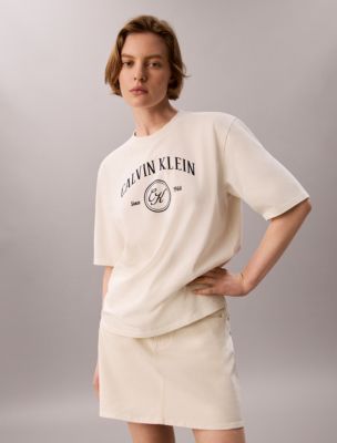 Arch Varsity Logo Graphic Relaxed T-Shirt, Tofu