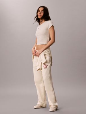 Terry Script Logo Graphic Sweatpants, Turtledove