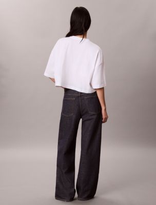 Женские футболки Calvin Klein Denim Monologo Boxy T-Shirt — фото 6
