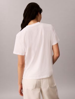 Женские футболки Calvin Klein Floral Graphic Logo Tee — фото 4