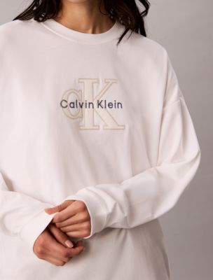 Женские футболки Calvin Klein Denim Applique Monologo Tee — фото 6