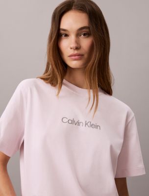 Женские футболки Calvin Klein Metallic Logo Boxy Tee — фото 2