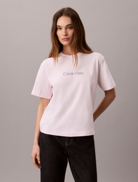 Женские футболки Calvin Klein Metallic Logo Boxy Tee