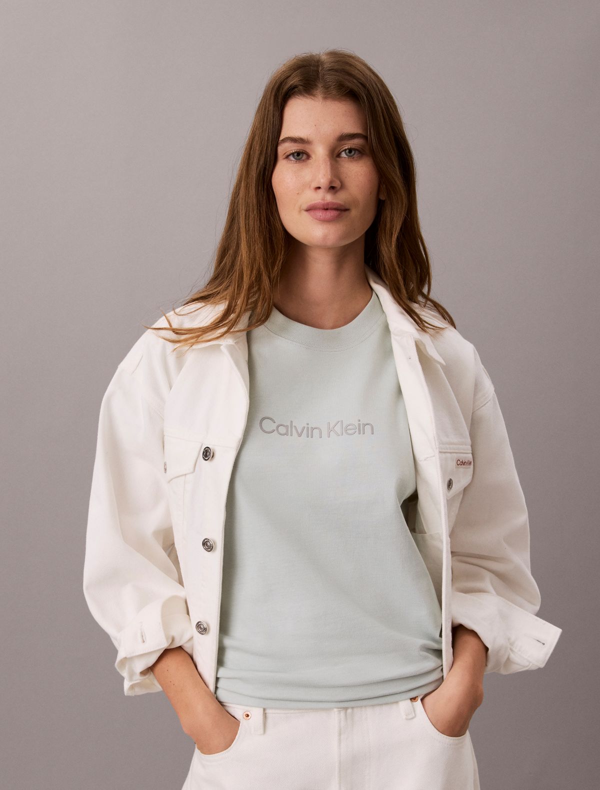 Metallic Logo Boxy Tee