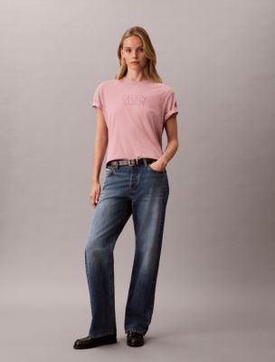 Женские футболки Calvin Klein Boxy Graphic Logo Tee — фото 3