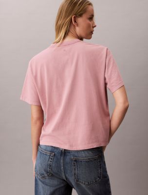 Женские футболки Calvin Klein Boxy Graphic Logo Tee — фото 4