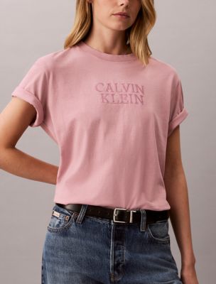 Женские футболки Calvin Klein Boxy Graphic Logo Tee — фото 5