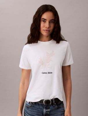 Женские футболки Calvin Klein Floral Classic Tee — фото 4