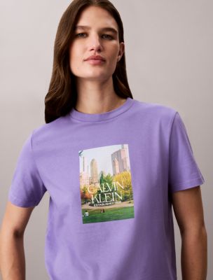 Classic Central Park Graphic Tee, Grape Mist