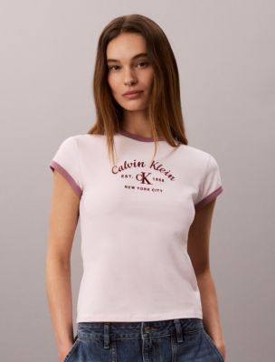 Stitch Arch Logo Slim Ringer Tee - thumbnail 4