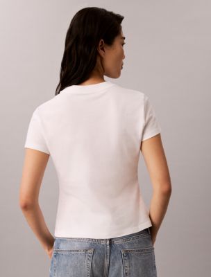Женские футболки Calvin Klein Slim Gradient Monologo Tee — фото 4