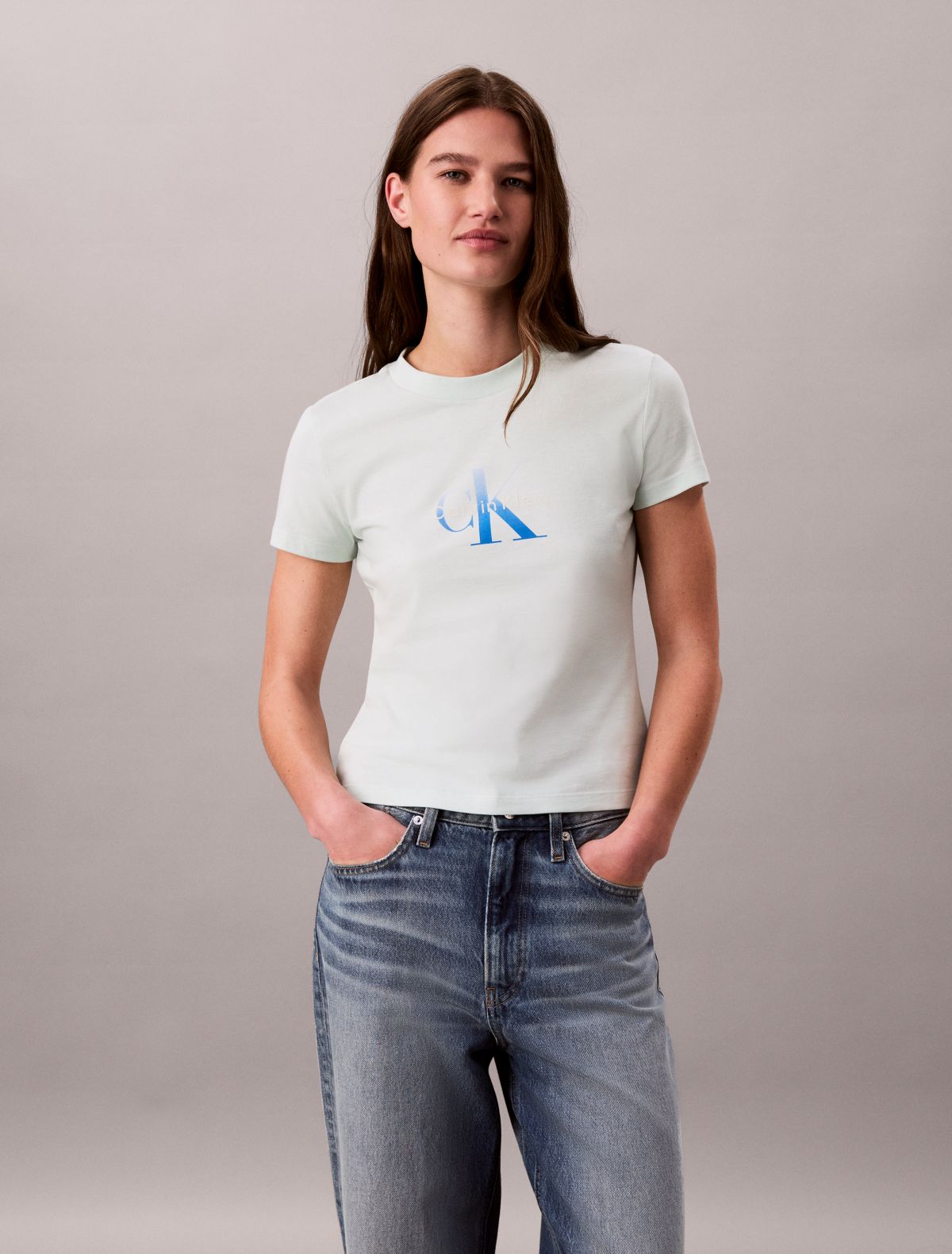 Slim Gradient Monologo Tee
