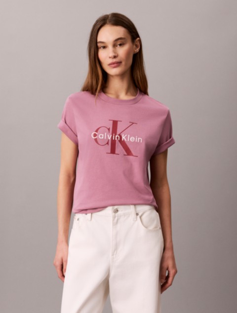 Женские футболки Calvin Klein Monologo Crewneck Tee