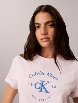 Женские футболки Calvin Klein Varsity Crest Logo Tee — фото 3