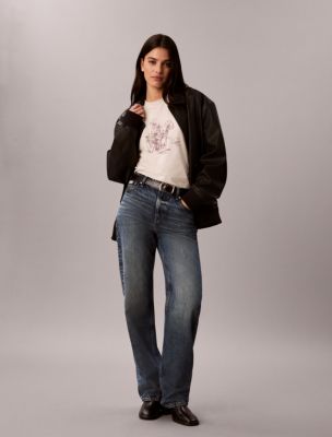 Женские футболки Calvin Klein Flower Print Boxy Tee — фото 2