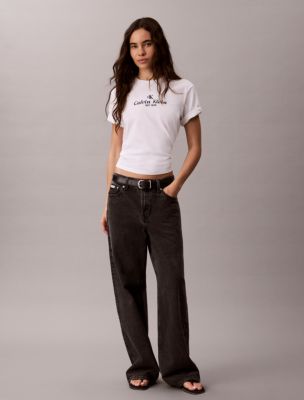 Женские футболки Calvin Klein Crest Logo Boxy Tee — фото 2