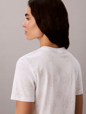 Женские футболки Calvin Klein Allover Floral Tee — фото 4