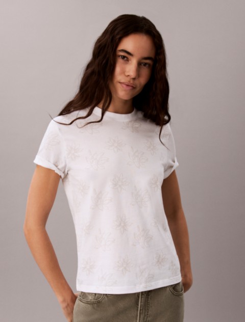 Женские футболки Calvin Klein Allover Floral Tee