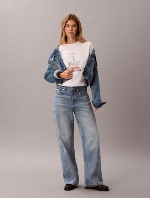 Женские футболки Calvin Klein Slim Cityscape Embossed Logo Tee — фото 5