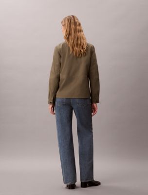 Женские джинсы Calvin Klein High Rise Loose Utility, цвет: Синий — фото 5