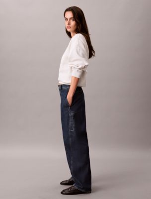 Женские джинсы Calvin Klein Curved Relaxed Barrel, цвет: Сумеречный — фото 2