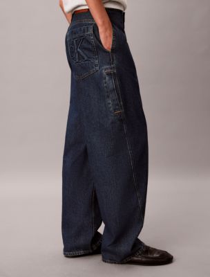 Женские джинсы Calvin Klein Curved Relaxed Barrel, цвет: Сумеречный — фото 3