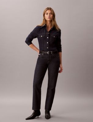 Low Rise Modern Straight Jeans, Iconic Indigo