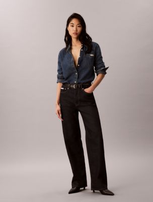 High Rise Loose Jeans, Iconic Indigo