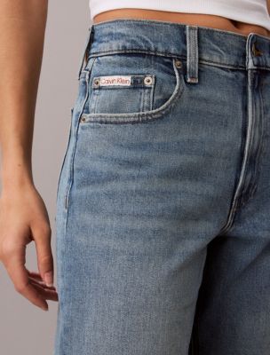 Женские джинсы Calvin Klein Ultra High Rise Wide Leg, цвет: Worn Dust — фото 4