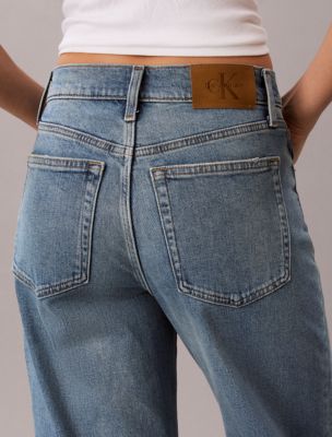 Женские джинсы Calvin Klein Ultra High Rise Wide Leg, цвет: Worn Dust — фото 6