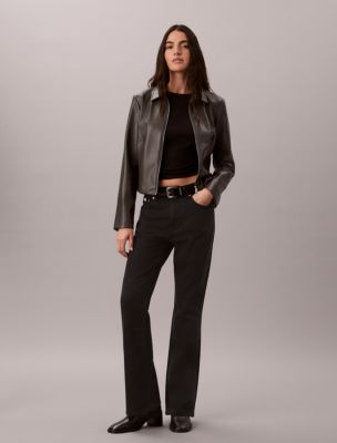 High Rise Bootcut Jeans, Faded Black