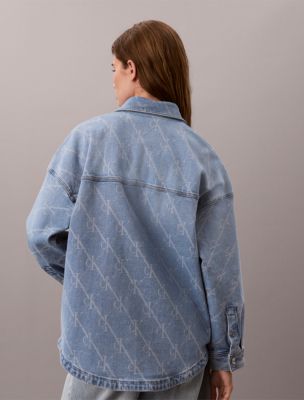 Женские топы Calvin Klein Monogram Logo Overshirt — фото 5