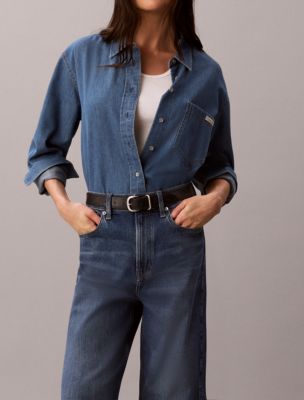 Женские джинсы Calvin Klein Seamed Barrel Jeans — фото 4