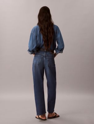 Женские джинсы Calvin Klein Seamed Barrel Jeans — фото 5