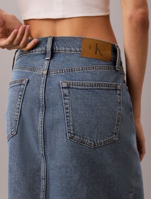 Женская юбка Calvin Klein Denim Maxi, цвет: Worn Dust — фото 5