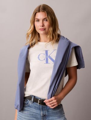 Rhinestone Monologo Classic Tee, Grey Heather