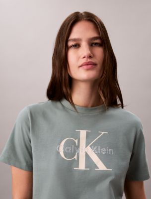 Rhinestone Monologo Classic Tee, Cottage Sage