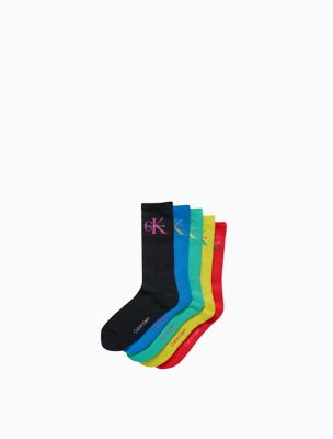 Flat Knit Logo 6-Pack Liner Socks