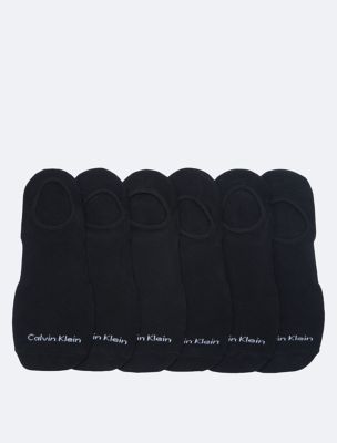 Basic 6-Pack Liner Socks, Black