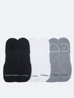 Basic 6-Pack Liner Socks, Grey Heather Assorted