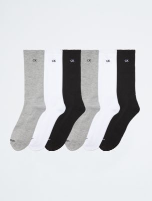  Calvin Klein Men's Dress Socks - Cotton Blend Crew